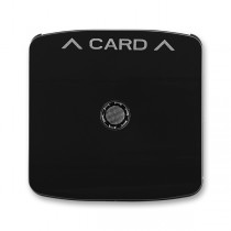 3559A-A00700 N  Kryt spínače kartového, s čirým průzorem, s potiskem, černá